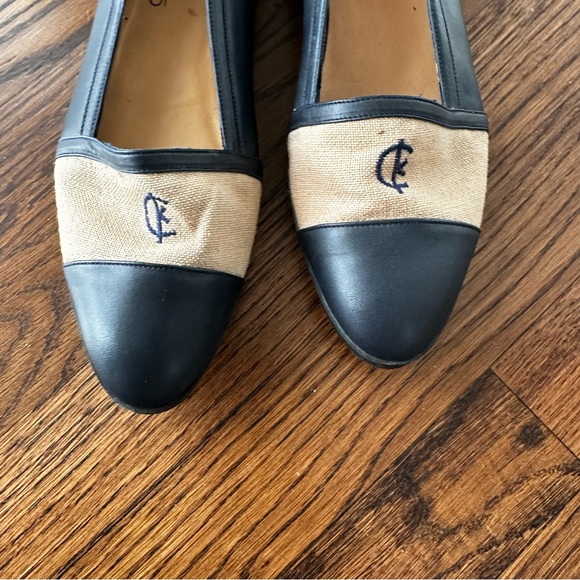 Vintage Calvin Klein Classics Cap Toe Ballet Flats Made in Spain Chanel Style - Picture 3 of 15